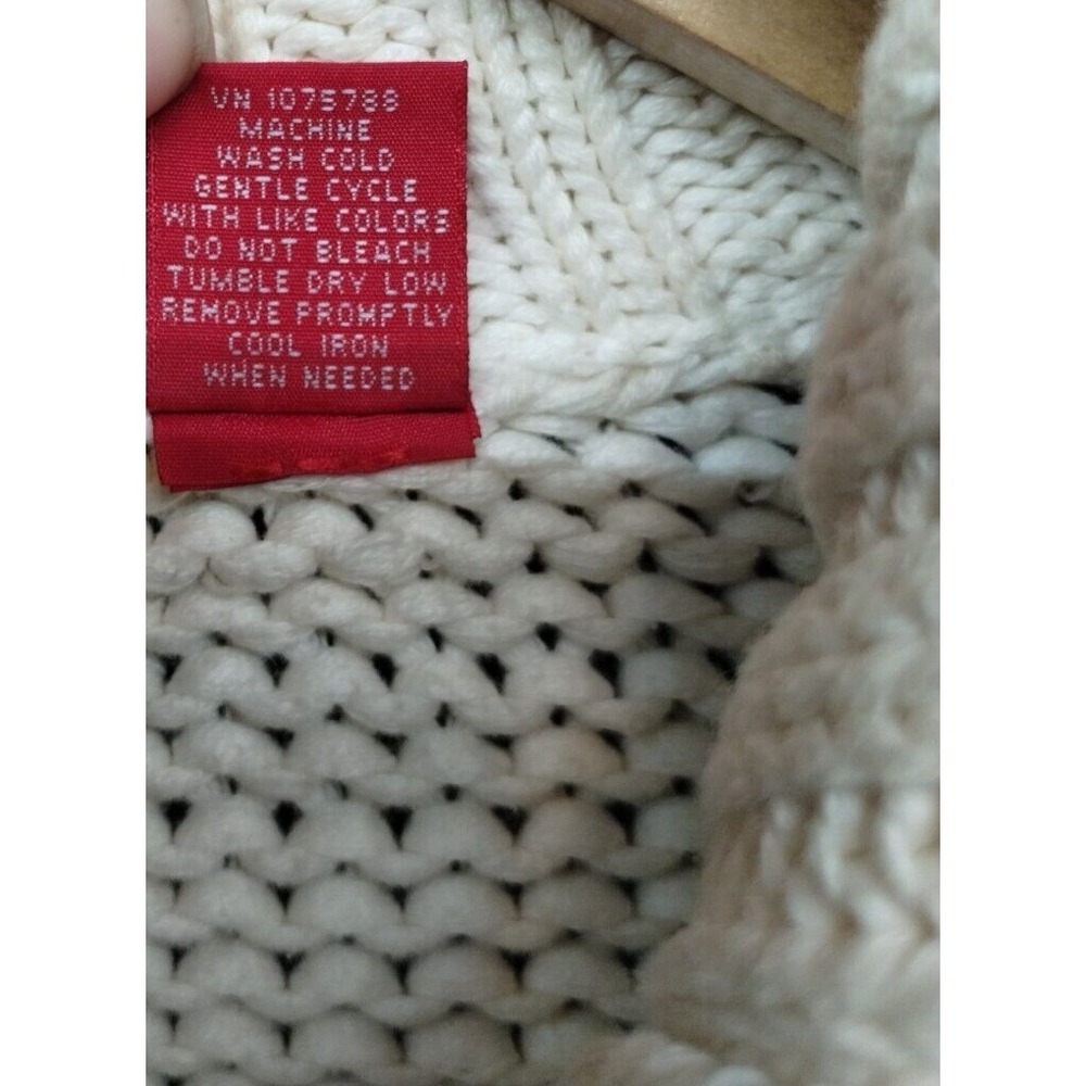 Mossimo Cardigan Sweater Women XL White Knit Collared Cute Comfortable - Picture 6 of 9